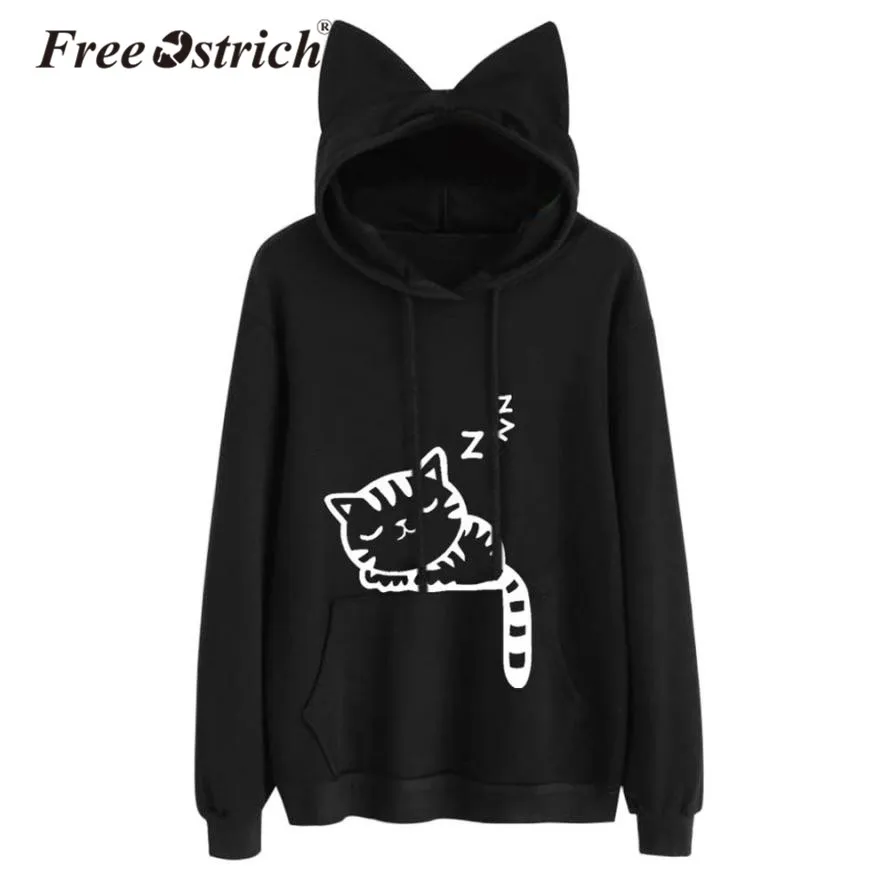 Free Ostrich Sweatshirt Hoodies Cat Printed Long Sleeve Hooded cat hoodies women harajuku kawaii sweatshirts Jumper Nov7
Free Ostrich Sweatshirt Hoodies Cat Printed Long Sleeve Hooded cat hoodies women harajuku kawaii sweatshirts Jumper Nov7