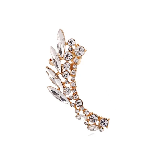 Feather Crystal Earrings Female Punk Ear cuff Clip on Earrings One Piece Exaggerated Earring Cuffs For Women Punk Gothic Jewelry
Feather Crystal Earrings Female Punk Ear cuff Clip on Earrings One Piece Exaggerated Earring Cuffs For Women Punk Gothic Jewelry