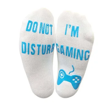 Women cotton skateboard street hip hop socks Unisex harajuku sokken bottom with funny words "DO NOT DISTURB GAME, I'M PLAYING"
Women cotton skateboard street hip hop socks Unisex harajuku sokken bottom with funny words "DO NOT DISTURB GAME, I'M PLAYING"