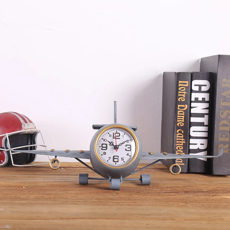 Creative American Country Retro Wrought Iron Small Plane Clock Decoration Desktop Decoration Display Decoration Window Props
Creative American Country Retro Wrought Iron Small Plane Clock Decoration Desktop Decoration Display Decoration Window Props
