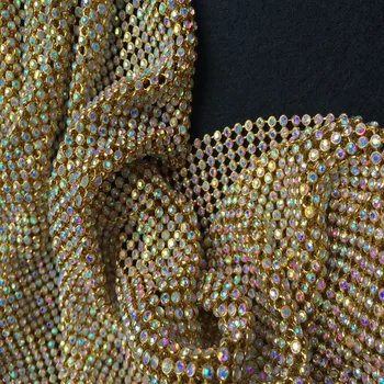 Chunky Glitter AB Rhinestones GOLD Metal Mesh Fabric Metallic cloth Metal Sequin Sequined Fabric Home Decoration Curtain Cloth
Chunky Glitter AB Rhinestones GOLD Metal Mesh Fabric Metallic cloth Metal Sequin Sequined Fabric Home Decoration Curtain Cloth