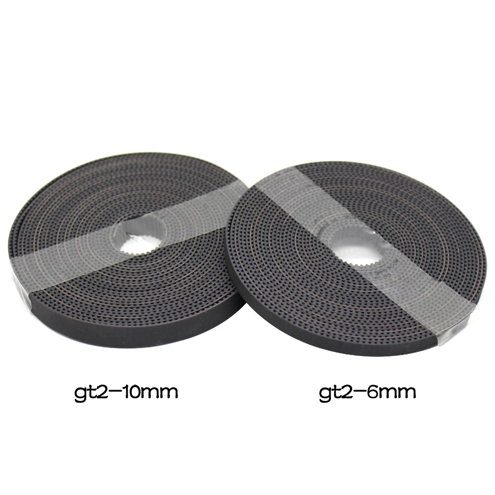 3D Printers Parts 1M/2M/5M GT2 Open Timing Belt Rubber Width 6mm/10mm 2GT Synchronous PU Belts Pitch 2mm Black
3D Printers Parts 1M/2M/5M GT2 Open Timing Belt Rubber Width 6mm/10mm 2GT Synchronous PU Belts Pitch 2mm Black