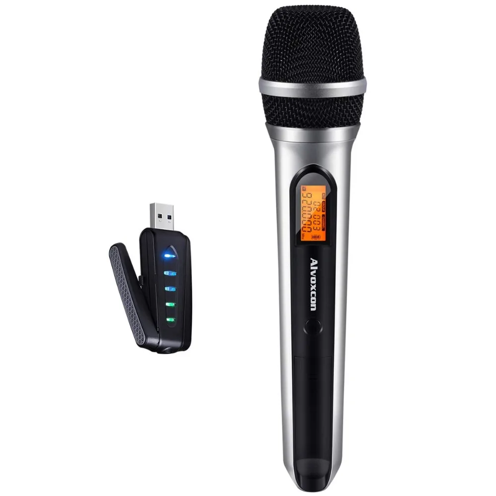 USB Wireless Microphone, Alvoxcon UHF Unidirectional mic for Smartphone, PC computer, Laptop, PA, Podcasting, Vlogging, Youtube
USB Wireless Microphone, Alvoxcon UHF Unidirectional mic for Smartphone, PC computer, Laptop, PA, Podcasting, Vlogging, Youtube