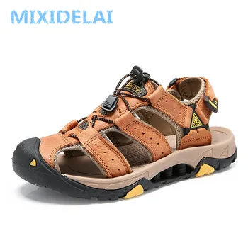 MIXIDELAI New Men Summer Sandals Genuine Leather Casual Shoes Man Roman Style Beach Sandals Brand Men Summer Sneakers Size 38-48
MIXIDELAI New Men Summer Sandals Genuine Leather Casual Shoes Man Roman Style Beach Sandals Brand Men Summer Sneakers Size 38-48