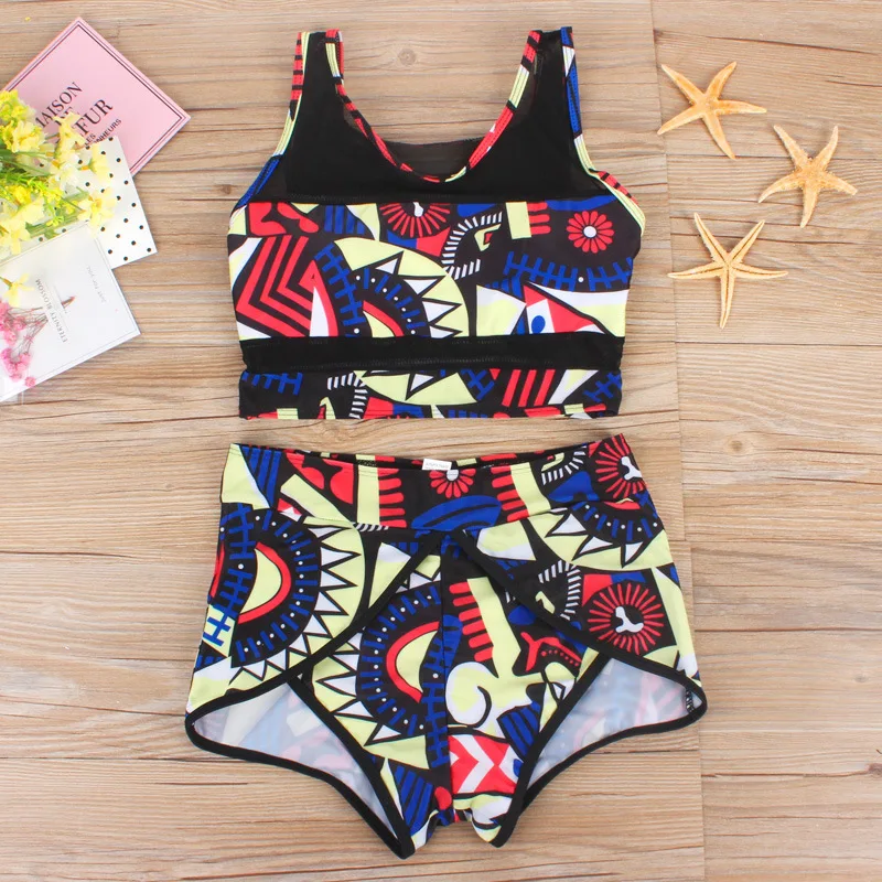 2019 Women High Waist Neck Mesh Bikini Swimsuits 3XL Plus Size Swim Wear Bathing Suit African Print Biquini Two 2 Piece Swimwear
2019 Women High Waist Neck Mesh Bikini Swimsuits 3XL Plus Size Swim Wear Bathing Suit African Print Biquini Two 2 Piece Swimwear