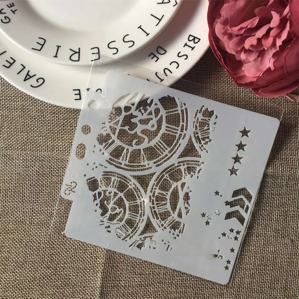1Pcs 13cm Clock Dial Wheel Arrow Layering Stencils Painting Scrapbook Coloring Embossing Album Decorative Paper Card Template
1Pcs 13cm Clock Dial Wheel Arrow Layering Stencils Painting Scrapbook Coloring Embossing Album Decorative Paper Card Template