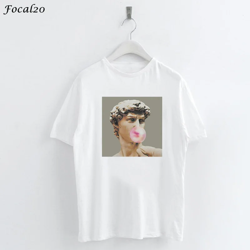Focal20 Streetwear Sculpture Print T Shirt Short Sleeve Casual T Shirts Female Loose Simple Style T Shirts Tee Top
Focal20 Streetwear Sculpture Print T Shirt Short Sleeve Casual T Shirts Female Loose Simple Style T Shirts Tee Top