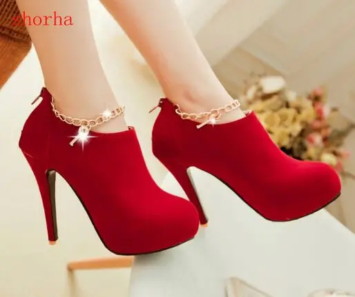 shorha 2018 New Fashion Women Flock Pumps woman Round Toe super Thin High Heels Shoes ladies chain Zipper Pumps
shorha 2018 New Fashion Women Flock Pumps woman Round Toe super Thin High Heels Shoes ladies chain Zipper Pumps