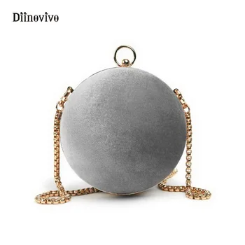 DIINOVIVO Fashion Punk Style Women Handbag Metal Velour Vintage Circular Bags Rock Designer Female Small Chain Tote WHDV0105
DIINOVIVO Fashion Punk Style Women Handbag Metal Velour Vintage Circular Bags Rock Designer Female Small Chain Tote WHDV0105