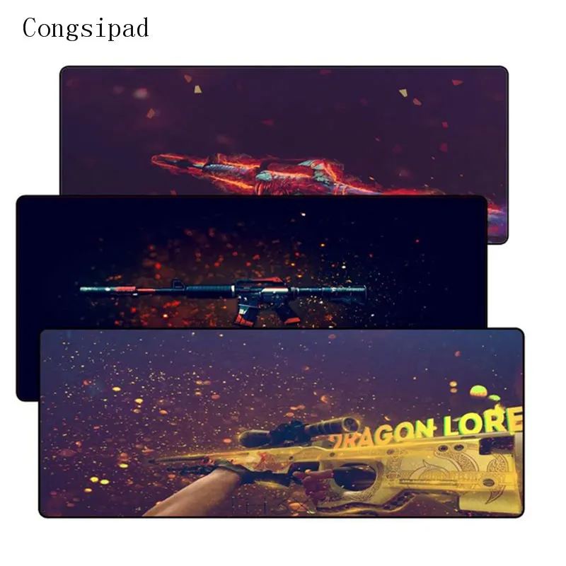 

Congsipad 90*40cm large CS:GO gaming mouse pad XXL big game Locking Edge mousepad keyboard desk mat hyper beast Gamer mouse mat