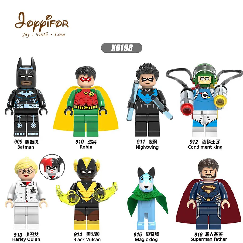 Joyyifor Super Heroes DC Figures Batman magic dog robi Tony style clothes Bricks LEGOILYS Building Blocks Mini Bricks Children
Joyyifor Super Heroes DC Figures Batman magic dog robi Tony style clothes Bricks LEGOILYS Building Blocks Mini Bricks Children