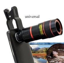 購入 2 3 ユニバーサルクリップ 8X ズーム携帯電話望遠鏡レンズ望遠外部スマートフォンのカメラレン(China)