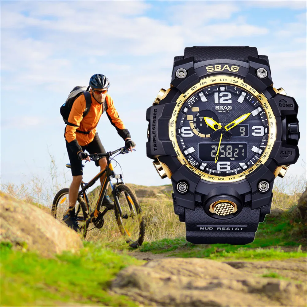 SBAO Watch LED Men Waterproof Sports Watches Shock Digital Electronic Fashion Sports Men Watch relogio masculino reloj hombre
SBAO Watch LED Men Waterproof Sports Watches Shock Digital Electronic Fashion Sports Men Watch relogio masculino reloj hombre