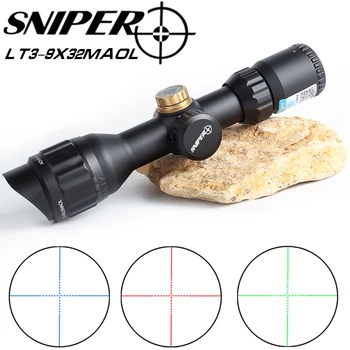 

Hunting Riflescope 3-9x32 ST Tactical Optic Sight Green Red Illuminated Riflescope Hunting Rifle Scope Sniper Airsoft Air Guns