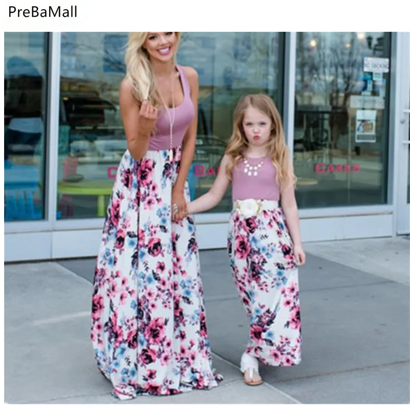 Summer Mother Daughter Dresses 2019 New Fashion Parent-child Sleeveless Flower Print Dresses Mother And Daughter Clothes D31
Summer Mother Daughter Dresses 2019 New Fashion Parent-child Sleeveless Flower Print Dresses Mother And Daughter Clothes D31