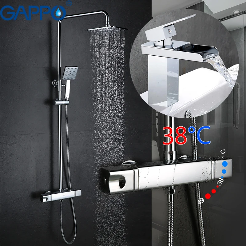 GAPPO shower system bathroom mixer thermostatic shower faucet water bathroom tap bath faucet shower set water tap bath
GAPPO shower system bathroom mixer thermostatic shower faucet water bathroom tap bath faucet shower set water tap bath