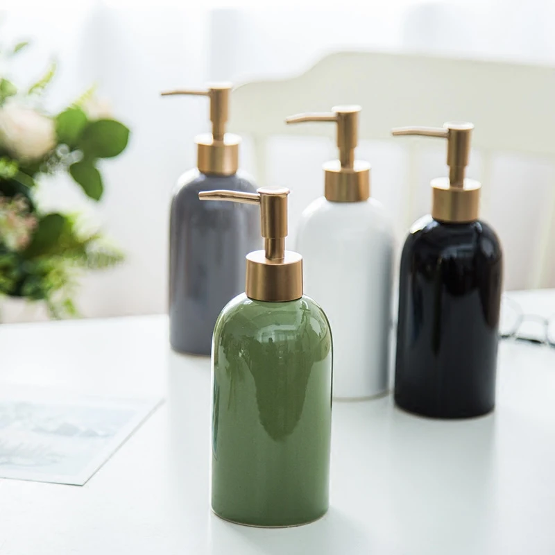 New Style Home Ceramic hand pressure sanitizer bottle Bathroom Pump mouth perfume shower gel shampoo Soap Sanitizer Container
New Style Home Ceramic hand pressure sanitizer bottle Bathroom Pump mouth perfume shower gel shampoo Soap Sanitizer Container