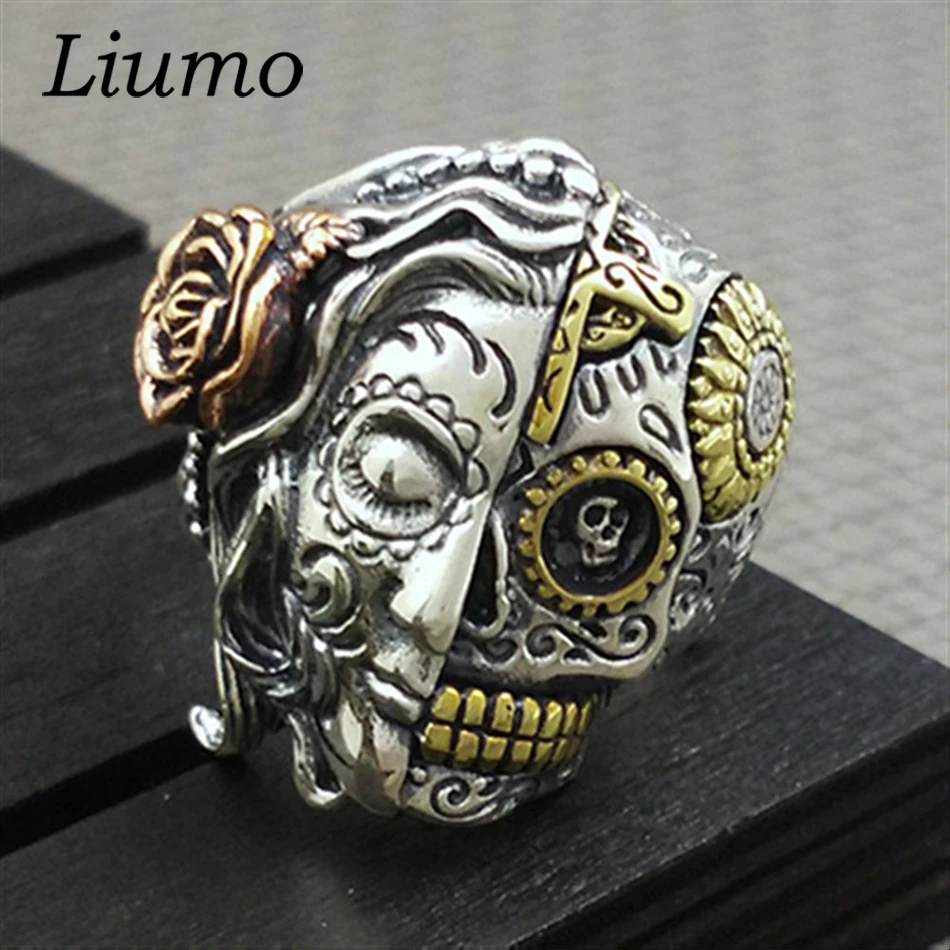 Liumo Fashion Punk Style Skull Rose Cross Buddha Two Faces Men Alloy Biker Rings Lr959
Liumo Fashion Punk Style Skull Rose Cross Buddha Two Faces Men Alloy Biker Rings Lr959