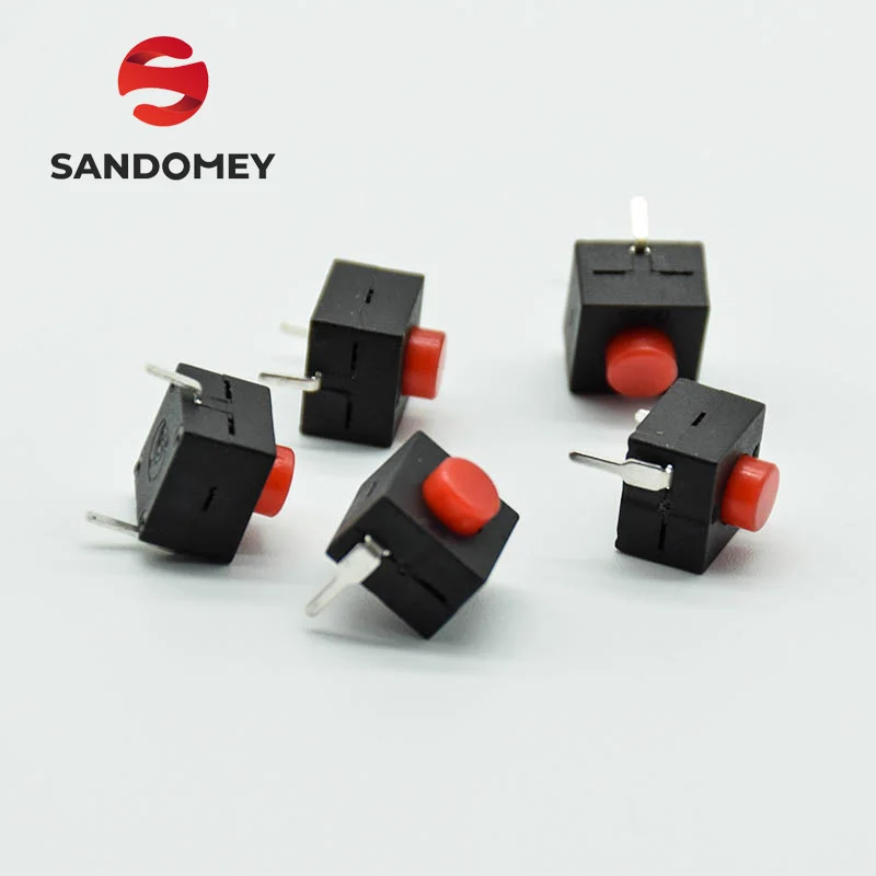 5pcs red/black Small micro self locking switch 8*8*8.4 wit 2 feet with lock light touch switch button switch L068-A DC30V1A
5pcs red/black Small micro self locking switch 8*8*8.4 wit 2 feet with lock light touch switch button switch L068-A DC30V1A