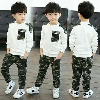 Spring models 2019 new children's camouflage suit sports sweater two-piece spring tide boy camouflage pants stitching
Spring models 2019 new children's camouflage suit sports sweater two-piece spring tide boy camouflage pants stitching
