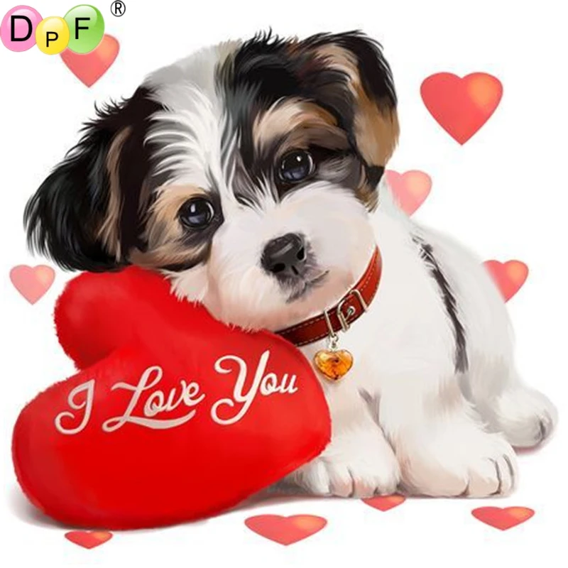 DPF DIY The puppy love 5D diamond painting cross stitch crafts wall painting diamond embroidery home decor diamond mosaic square
DPF DIY The puppy love 5D diamond painting cross stitch crafts wall painting diamond embroidery home decor diamond mosaic square