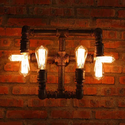 Loft Style Wall Light Edison Wall Lights Wrought Iron Vintage Wall Lamp Industrial Pipe Lamp Bar Personality Art Deco Lighting
Loft Style Wall Light Edison Wall Lights Wrought Iron Vintage Wall Lamp Industrial Pipe Lamp Bar Personality Art Deco Lighting