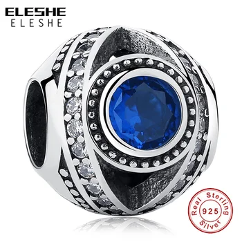 ELESHE Lucky Eye Design 100% 925 Sterling Silver Blue Crystal Charms Beads Fit Original Bracelets & Bangles Fashion Jewelry
ELESHE Lucky Eye Design 100% 925 Sterling Silver Blue Crystal Charms Beads Fit Original Bracelets & Bangles Fashion Jewelry