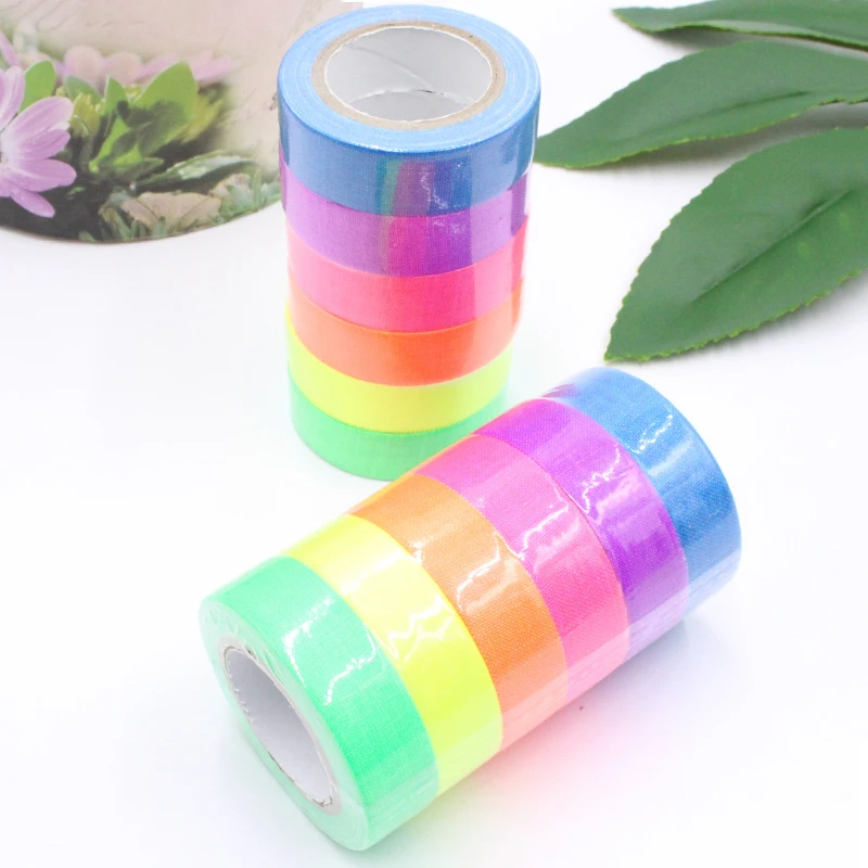 6pcs/Set Heavy Duty Spike Tape Grade Fluorescent Gaffer Tap Art CraftNeon Tape Easy To Tear for Floors Stages Whiteboard
6pcs/Set Heavy Duty Spike Tape Grade Fluorescent Gaffer Tap Art CraftNeon Tape Easy To Tear for Floors Stages Whiteboard