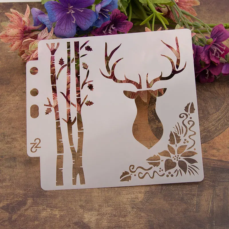 13cm 5.1" Christmas Deer DIY Layering Stencils Wall Painting Scrapbook Coloring Embossing Album Decorative Paper Card Template
13cm 5.1" Christmas Deer DIY Layering Stencils Wall Painting Scrapbook Coloring Embossing Album Decorative Paper Card Template