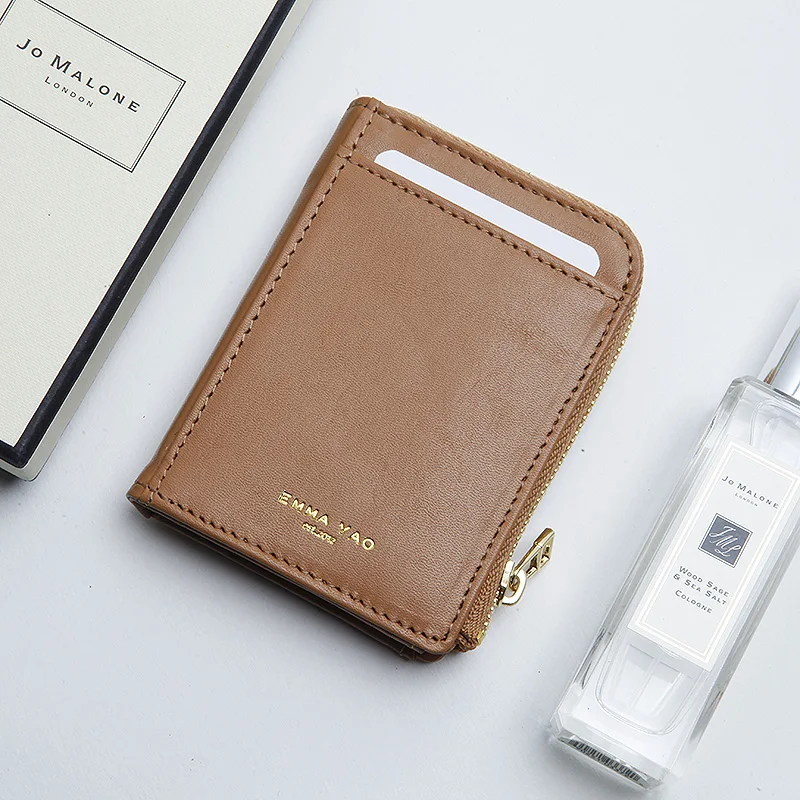 EMMA YAO Women's leather wallet female fashion korean designer brand coin purses holders
EMMA YAO Women's leather wallet female fashion korean designer brand coin purses holders