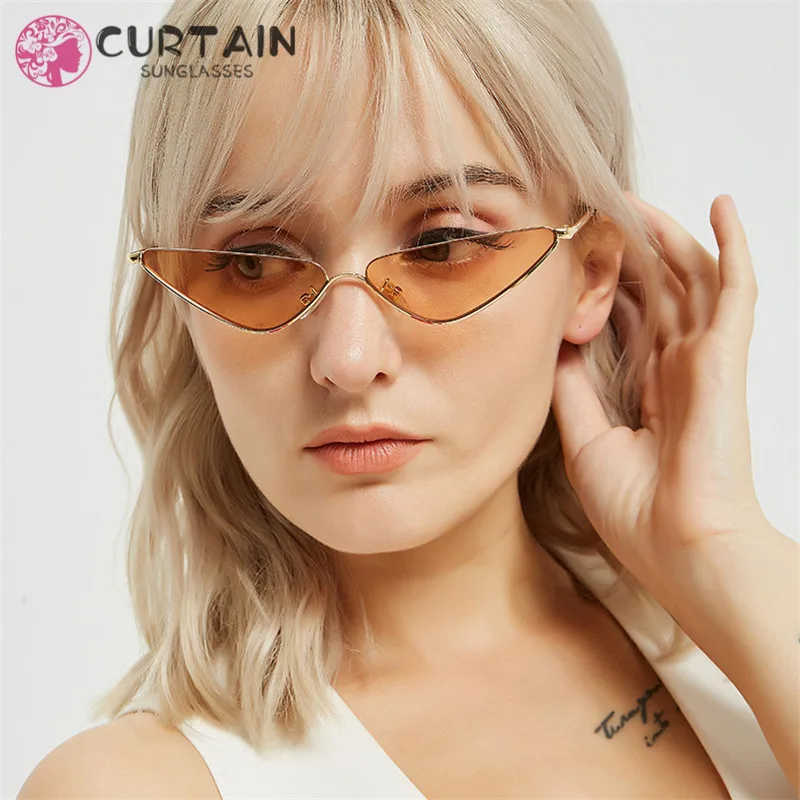 Cat Eye Triangle Metal Frame Sunglasses Women Cool Small Fashion Sun Glasses Shades Ocean Color Oculos De Sol Feminino UV400
Cat Eye Triangle Metal Frame Sunglasses Women Cool Small Fashion Sun Glasses Shades Ocean Color Oculos De Sol Feminino UV400