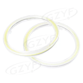 Pair Xenon White 6500K Angel Eyes Halo Ring Fog Driving Lights 80mm 117PCS LEDs Daytime Running Lamps with Cover Shell
Pair Xenon White 6500K Angel Eyes Halo Ring Fog Driving Lights 80mm 117PCS LEDs Daytime Running Lamps with Cover Shell