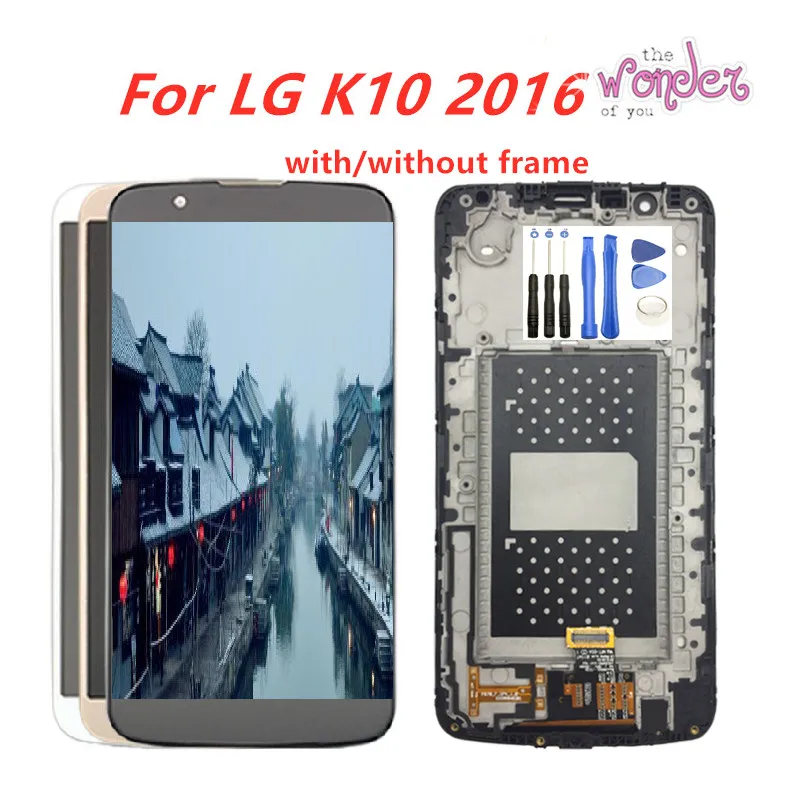 Full LCD Display For LG K10 LCD Touch Screen Digitizer Assembly For LG K10 2016 LCD Display K410 K430 K430DS K420N 420N K10 5.3"
Full LCD Display For LG K10 LCD Touch Screen Digitizer Assembly For LG K10 2016 LCD Display K410 K430 K430DS K420N 420N K10 5.3"