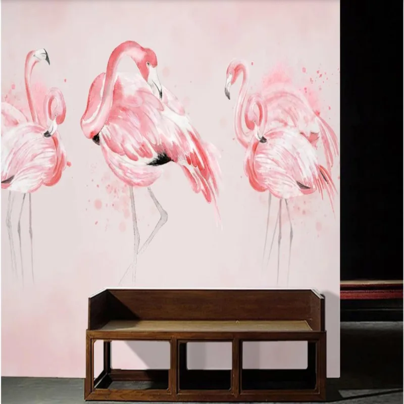 Factory direct Nordic hand painted watercolor flamingo background wall, TV, bedroom, living room wall
Factory direct Nordic hand painted watercolor flamingo background wall, TV, bedroom, living room wall