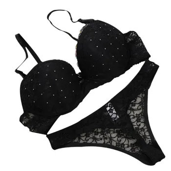 Woman Lace Sexy Floral Push-Up Bra Set Panties Sweet Comfy Fit Bowtie Underwear Sets Bra And Thong Set Intimates Sets
Woman Lace Sexy Floral Push-Up Bra Set Panties Sweet Comfy Fit Bowtie Underwear Sets Bra And Thong Set Intimates Sets