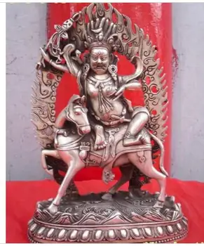 decoration copper silver factory outlets Tibetan Buddhist bronze coated silver Palden Lhamo buddha statue 31 cm
decoration copper silver factory outlets Tibetan Buddhist bronze coated silver Palden Lhamo buddha statue 31 cm