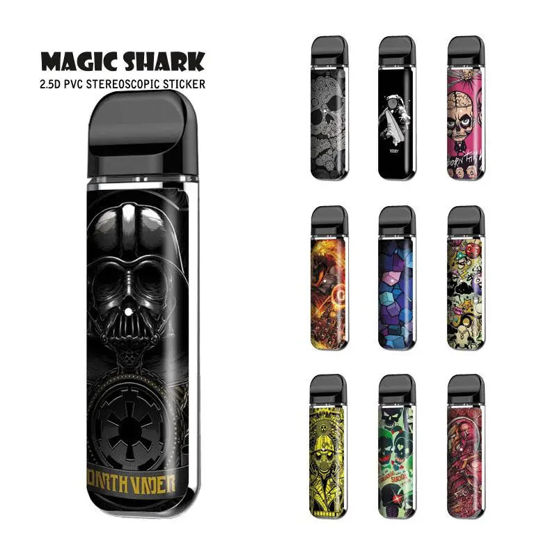 Magic Shark Iron Man Fire Horse Skull Star War Black Warrior Fashion Case Sticker Cover for Smok Novo
Magic Shark Iron Man Fire Horse Skull Star War Black Warrior Fashion Case Sticker Cover for Smok Novo