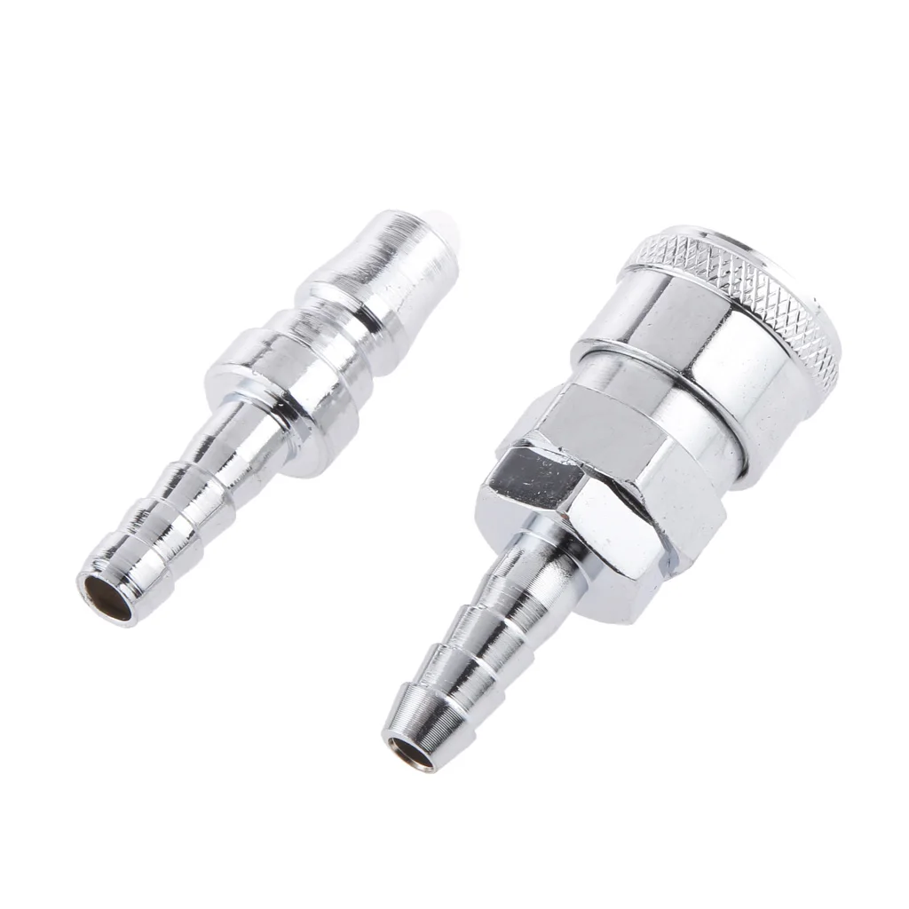 1 Pair Stainless Steel SH20+PH20 Air Line Quick Fittings Air Hose Connector Couplers For 1/4'' Hose Replacement Silver 1 Pair Stainless Steel SH20+PH20 Air Line Quick Fittings Air Hose Connector Couplers For 1/4'' Hose Replacement Silver