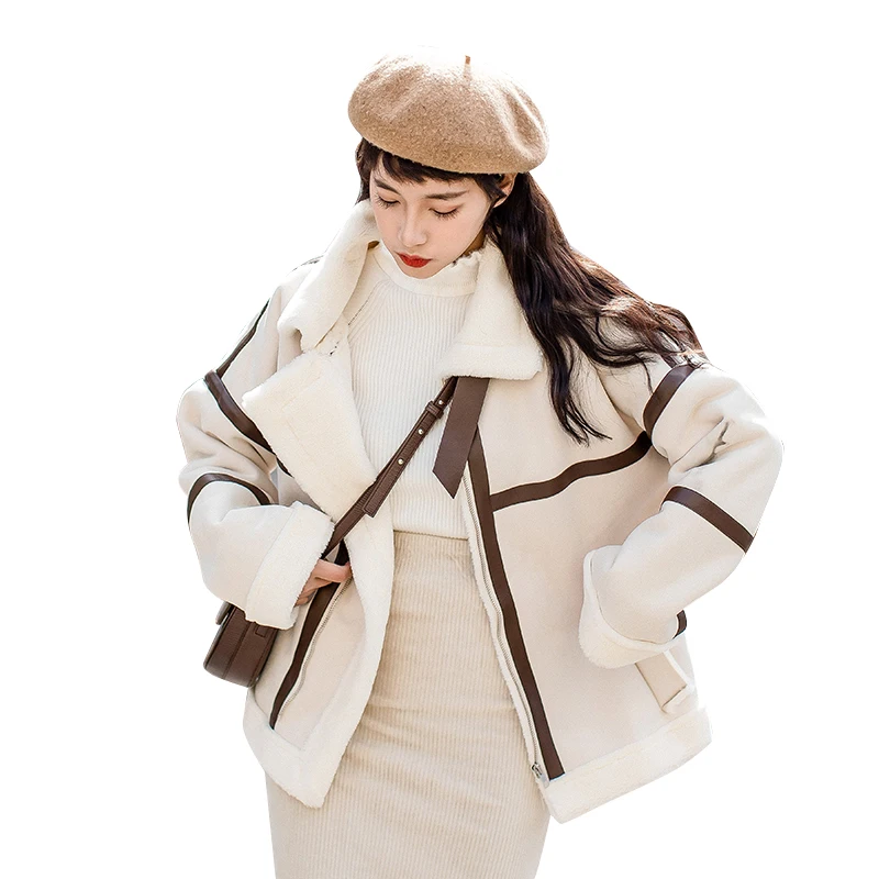 Popular coat female deerskin 2023 winter new winter autumn and winter thick short plus velvet lamb clothes
Popular coat female deerskin 2023 winter new winter autumn and winter thick short plus velvet lamb clothes