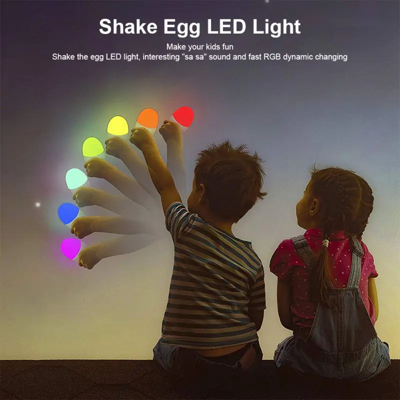 Rechargeable Egg LED Night Light 4 Lighting Modes Shake RGB Color Touch Control Changing LED Light As Birthday Gift For Kids
Rechargeable Egg LED Night Light 4 Lighting Modes Shake RGB Color Touch Control Changing LED Light As Birthday Gift For Kids