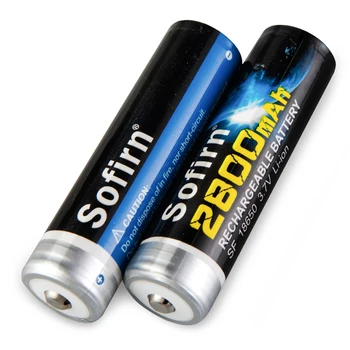 Sofirn 18650 Battery 3.7V 2800mAh Lithium 18650 Rechargeable Button Top Li-ion Batteries with PCB Board Protection
Sofirn 18650 Battery 3.7V 2800mAh Lithium 18650 Rechargeable Button Top Li-ion Batteries with PCB Board Protection