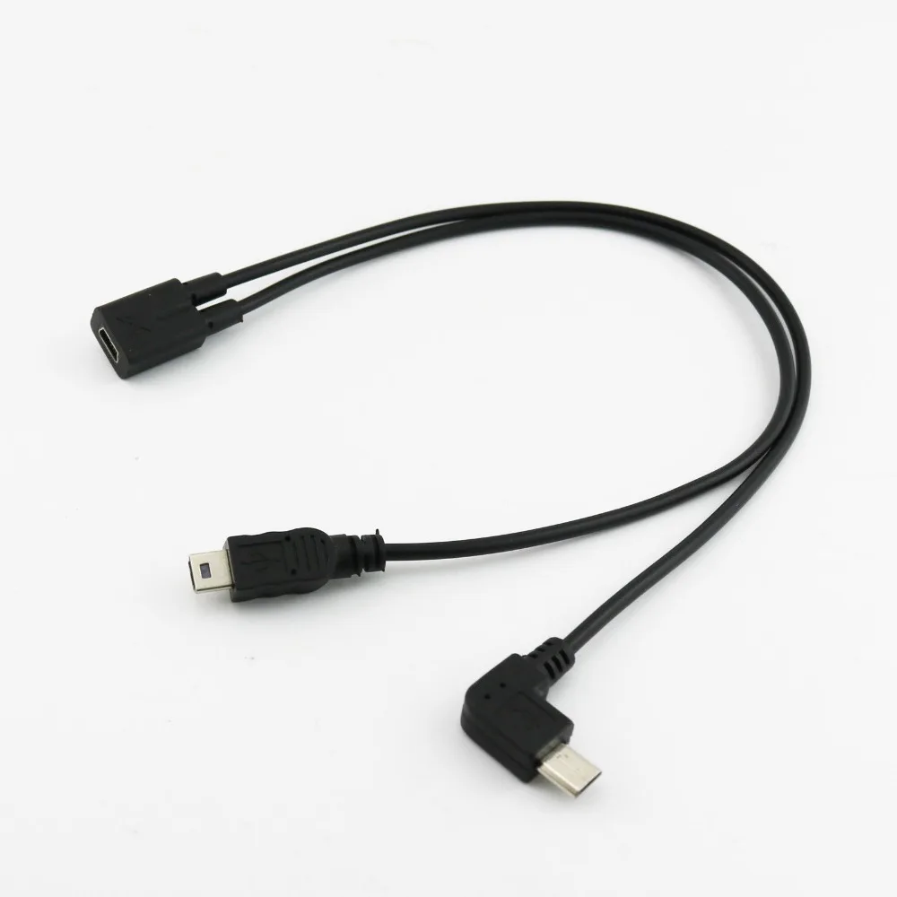 20pcs Mini USB 5 Pin Female to Micro 5 Pin Angled & Mini 5 Pin Male Y Splitter Cable 30cm
20pcs Mini USB 5 Pin Female to Micro 5 Pin Angled & Mini 5 Pin Male Y Splitter Cable 30cm