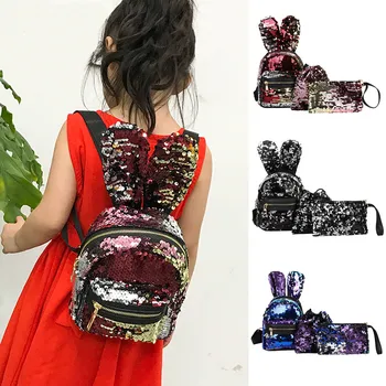 Women Girls 3Pcs Fashion Student Children Sequins Backpacks+Drawstring Bag+Shoulder Bag Bolsa Feminina mochilas mujer Sac a Dos
Women Girls 3Pcs Fashion Student Children Sequins Backpacks+Drawstring Bag+Shoulder Bag Bolsa Feminina mochilas mujer Sac a Dos
