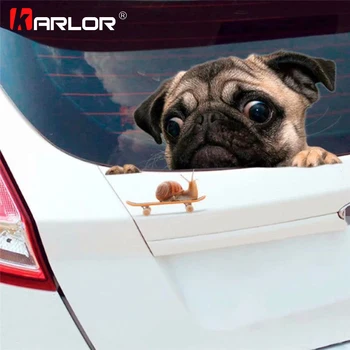 2pcs/set Funny 3D Pug Looking At Snail Car Body Window Computer Stickers For Decoration Decals Waterproof Auto Car Accessories
2pcs/set Funny 3D Pug Looking At Snail Car Body Window Computer Stickers For Decoration Decals Waterproof Auto Car Accessories