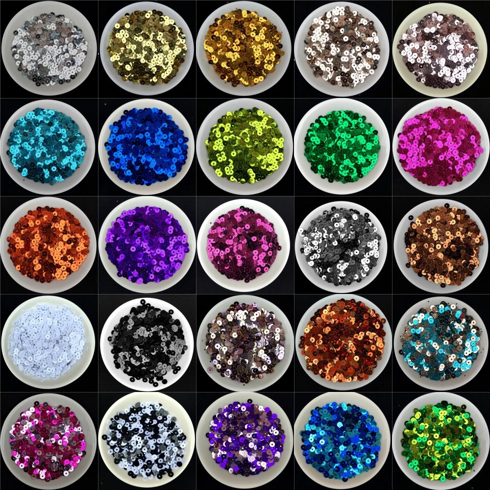 New Hot 50g(10000pcs) 4mm Flat Round Loose Sequins Paillettes Sewing Wedding Craft 50 Colors Available Free Shipping
New Hot 50g(10000pcs) 4mm Flat Round Loose Sequins Paillettes Sewing Wedding Craft 50 Colors Available Free Shipping