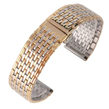 Luxury Golden & Silver Stainless Steel Watch Band 20mm 22mm Watch Strap for Wrist Watches Replace Band + Spring Bars
Luxury Golden & Silver Stainless Steel Watch Band 20mm 22mm Watch Strap for Wrist Watches Replace Band + Spring Bars