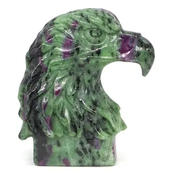 Eagle Figurine Natural Gemstone Ruby Zoisite Carved Crystal Healing Home Decor 3"
Eagle Figurine Natural Gemstone Ruby Zoisite Carved Crystal Healing Home Decor 3"