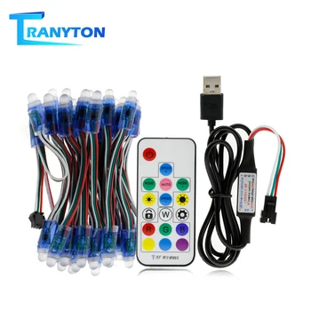 WS2811 RGB LED Module String DC5V Full Color LED Pixel Light Modules IP68 Waterproof RGB Color LED Module With 17key Controller
WS2811 RGB LED Module String DC5V Full Color LED Pixel Light Modules IP68 Waterproof RGB Color LED Module With 17key Controller