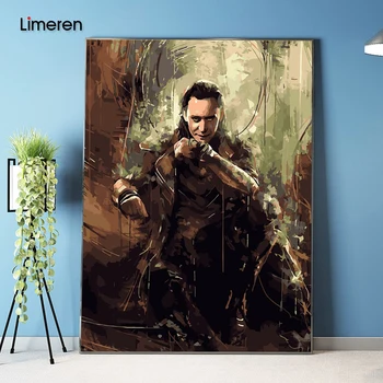No frame Picture On Wall Acrylic Coloring By Numbers DIY Oil Painting By Numbers Unique Gift Home Decor The Avengers Loki 
No frame Picture On Wall Acrylic Coloring By Numbers DIY Oil Painting By Numbers Unique Gift Home Decor The Avengers Loki