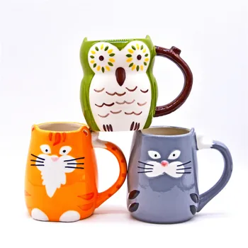 3D hand-painted cat cup cute cat mug cartoon owl milk mug kids breakfast cup flower tea cups couple funny office coffee mug C407
3D hand-painted cat cup cute cat mug cartoon owl milk mug kids breakfast cup flower tea cups couple funny office coffee mug C407